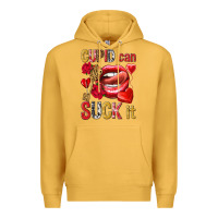 Mustard cupid can suck it Premium Hoodie - NancyCooperArtShop