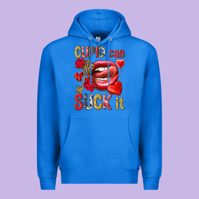 Cupid Can Suck It Premium Hoodie Designed By Nancycooperartshop