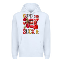 White cupid can suck it Premium Hoodie - NancyCooperArtShop