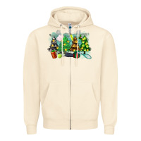 Sandshell leopard with tennis Zipper Hoodie - Zillion Design Studio