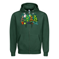 Sports Green leopard with tennis Zipper Hoodie - Zillion Design Studio