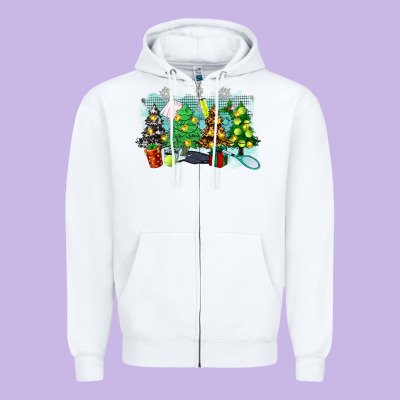 Leopard With Tennis Zipper Hoodie Designed By Zillion Design Studio