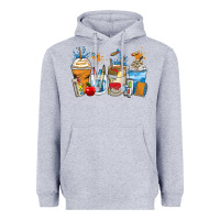 Heather Grey art teacher coffee cups Heavyweight Hoodie - Zillion Design Studio