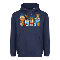Navy art teacher coffee cups Heavyweight Hoodie - Zillion Design Studio