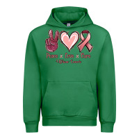 Emerald Peace Love Cure Uterine Cancer Urban Hoodie - Jasminsmagicworld