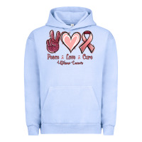 Pigment Grape Ice Peace Love Cure Uterine Cancer Urban Hoodie - Jasminsmagicworld