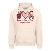 Sandshell Peace Love Cure Uterine Cancer Urban Hoodie - Jasminsmagicworld