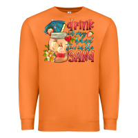 Carrot drink in my hand toes in the sand Premium Sweatshirt - HRA Design Shop