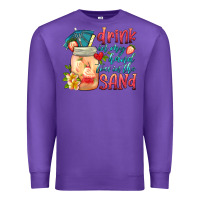 Purple drink in my hand toes in the sand Premium Sweatshirt - HRA Design Shop