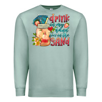Drink In My Hand Toes In The Sand Premium Sweatshirt | Teevron