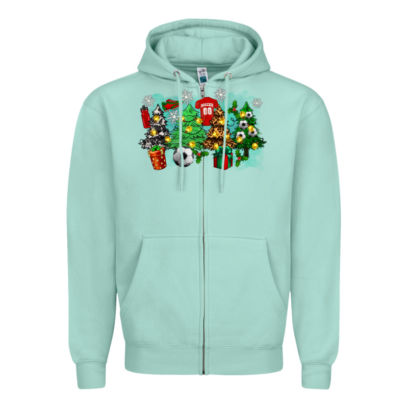 Christmas Trees With Tennis Zipper Hoodie by Zillion Design Studio | Teevron