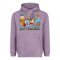 Lavender art teacher coffee cups Heavyweight Hoodie - Zillion Design Studio