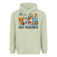 Matcha art teacher coffee cups Heavyweight Hoodie - Zillion Design Studio