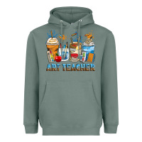 Sage art teacher coffee cups Heavyweight Hoodie - Zillion Design Studio