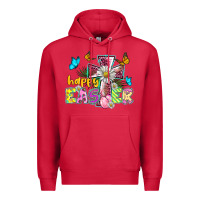 Cardinal happy easter cross Premium Hoodie - BarkalooDesign
