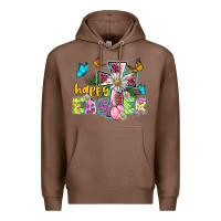 Chestnut happy easter cross Premium Hoodie - BarkalooDesign