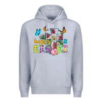 Heather Grey happy easter cross Premium Hoodie - BarkalooDesign