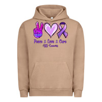 Pigment Burro Peace Love Cure All Cancers Urban Hoodie - Jasminsmagicworld
