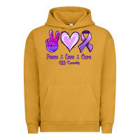 Pigment Peanut Butter Peace Love Cure All Cancers Urban Hoodie - Jasminsmagicworld
