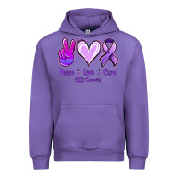 Tulip Peace Love Cure All Cancers Urban Hoodie - Jasminsmagicworld