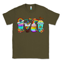 Army Green rainbow coffee cups Classic Tee - texasbilliewilder