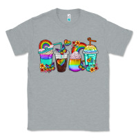 Rainbow Coffee Cups Classic Tee | Teevron