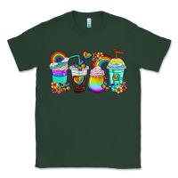 Sports Green rainbow coffee cups Classic Tee - texasbilliewilder