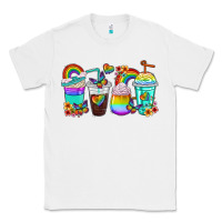 White rainbow coffee cups Classic Tee - texasbilliewilder