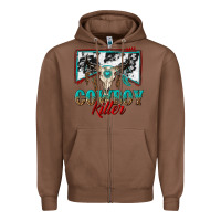 Chestnut cowboy killer Zipper Hoodie - texasbilliewilder