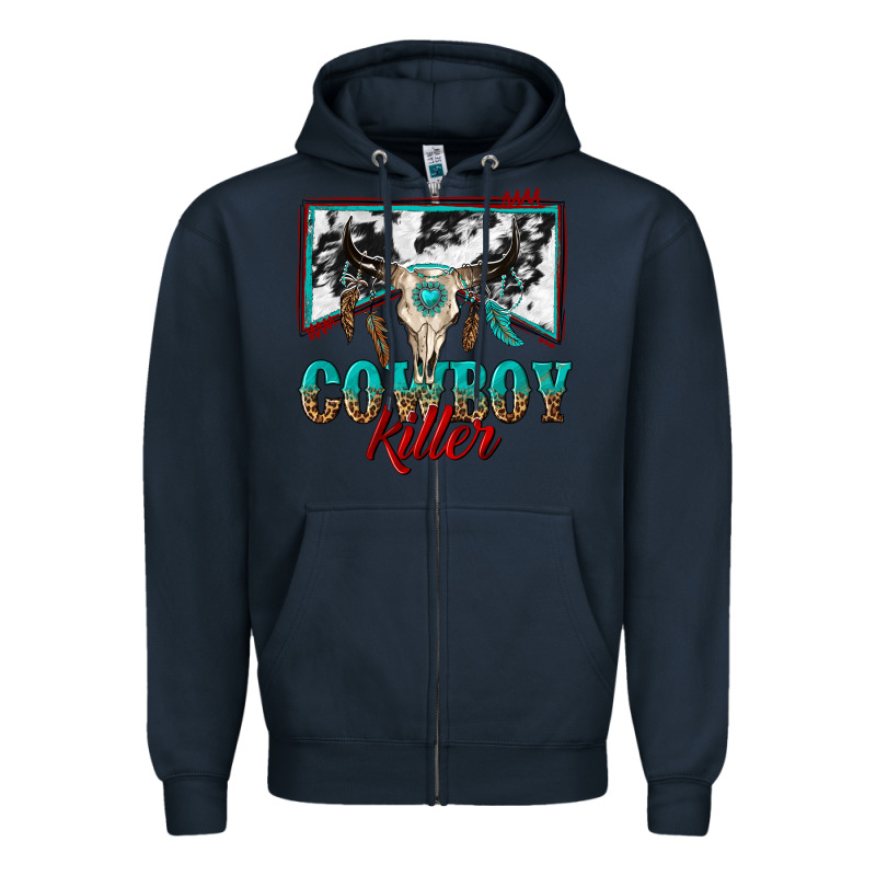 Cowboy Killer Zipper Hoodie by texasbilliewilder | Teevron