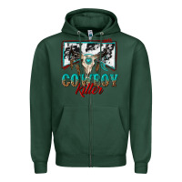 Sports Green cowboy killer Zipper Hoodie - texasbilliewilder