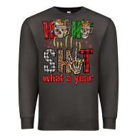 Smoke ho ho holly shit what a year Premium Sweatshirt - FaDigitalArtStudio
