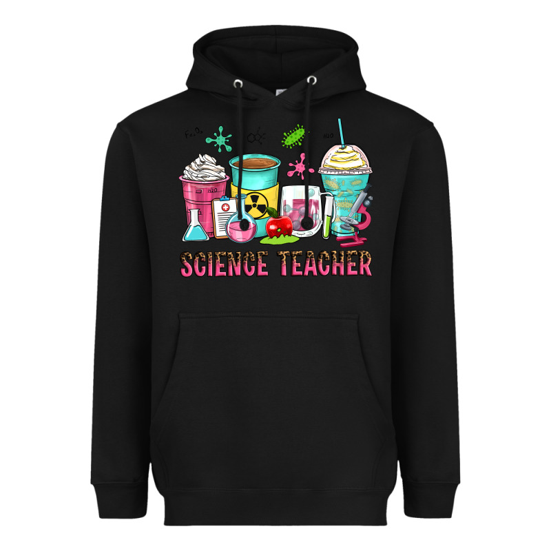 Science Teacher Coffee Cups Heavyweight Hoodie by Zillion Design Studio | Teevron
