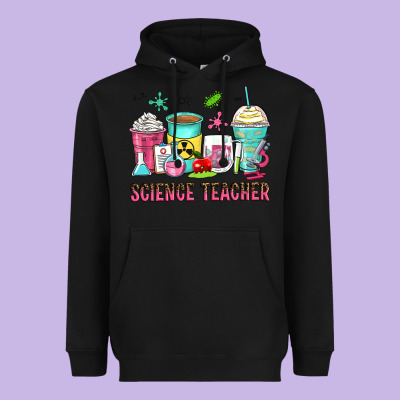 Science Teacher Coffee Cups Heavyweight Hoodie Designed By Zillion Design Studio