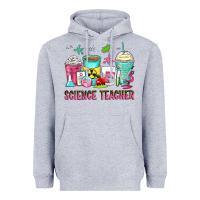 Heather Grey science teacher coffee cups Heavyweight Hoodie - Zillion Design Studio