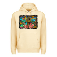 Pina Colada wooden cross background Premium Hoodie - BarkalooDesign