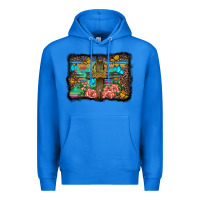 True Royal wooden cross background Premium Hoodie - BarkalooDesign