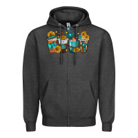 Cross Coffee Cups Zipper Hoodie | Teevron