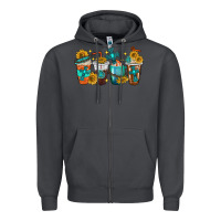 Smoke cross coffee cups Zipper Hoodie - texasbilliewilder