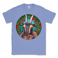 Colony Blue Dark Goat Christmas Classic Tee - RanaPortraitStore