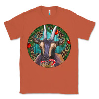 Copper Dark Goat Christmas Classic Tee - RanaPortraitStore