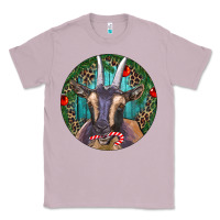 Lilac Dark Goat Christmas Classic Tee - RanaPortraitStore