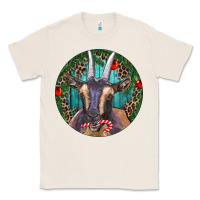 Natural Dark Goat Christmas Classic Tee - RanaPortraitStore