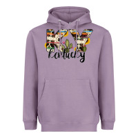 Lavender kentucky state cowhide serape cactus Heavyweight Hoodie - RanaPortraitStore