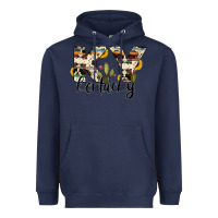 Navy kentucky state cowhide serape cactus Heavyweight Hoodie - RanaPortraitStore