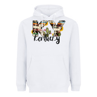 White kentucky state cowhide serape cactus Heavyweight Hoodie - RanaPortraitStore