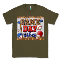 Army Green game day vibes tumbler Classic Tee - BundleAndBundleShop