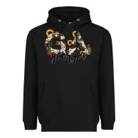 Black georgia state cowhide serape cactus Heavyweight Hoodie - RanaPortraitStore