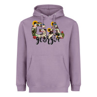 Lavender georgia state cowhide serape cactus Heavyweight Hoodie - RanaPortraitStore