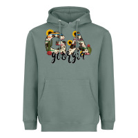Sage georgia state cowhide serape cactus Heavyweight Hoodie - RanaPortraitStore